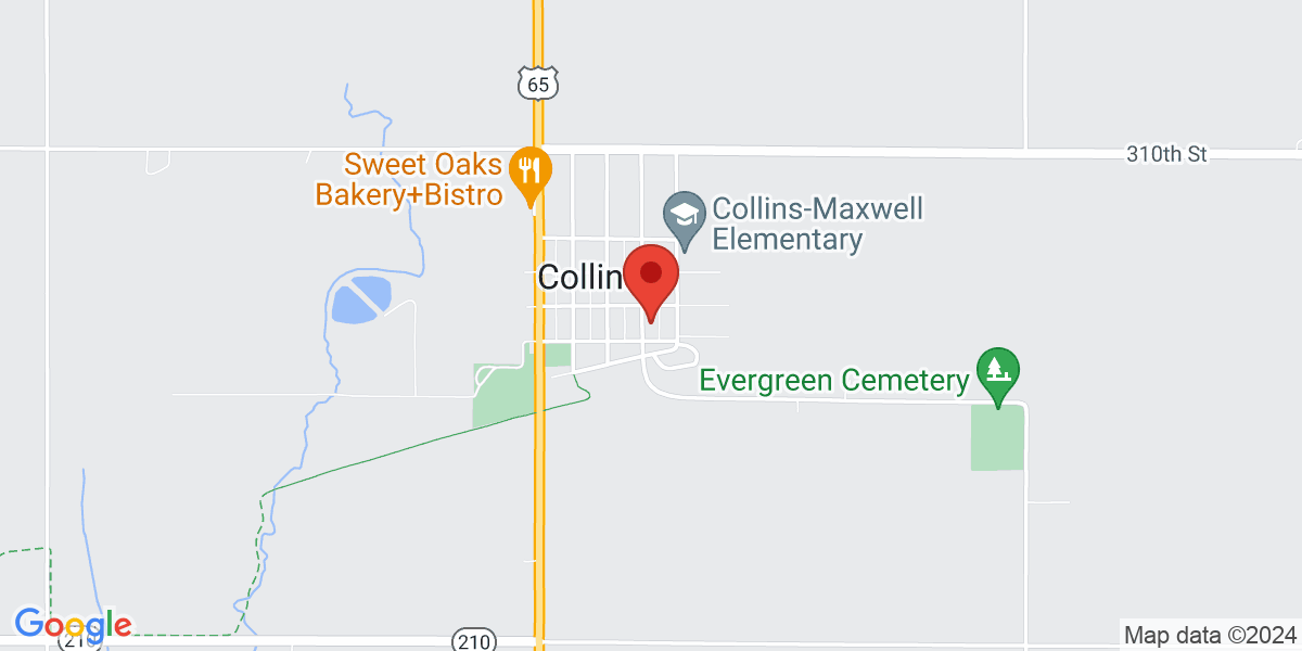 Map of Collins Public Library